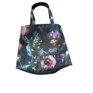 Ted Baker Black floral icon bag